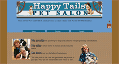 Desktop Screenshot of doggroomerhappytails.com